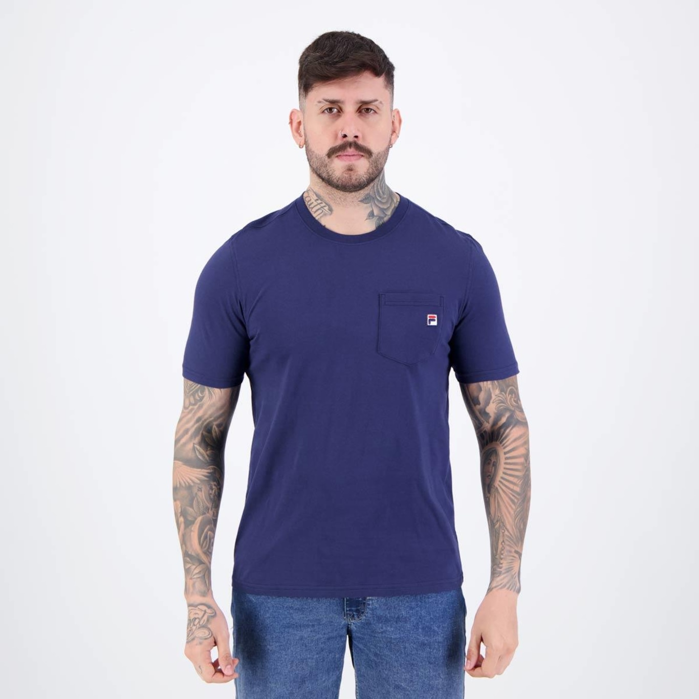 Camiseta Fila Basic Pocket - Masculina - Foto 1