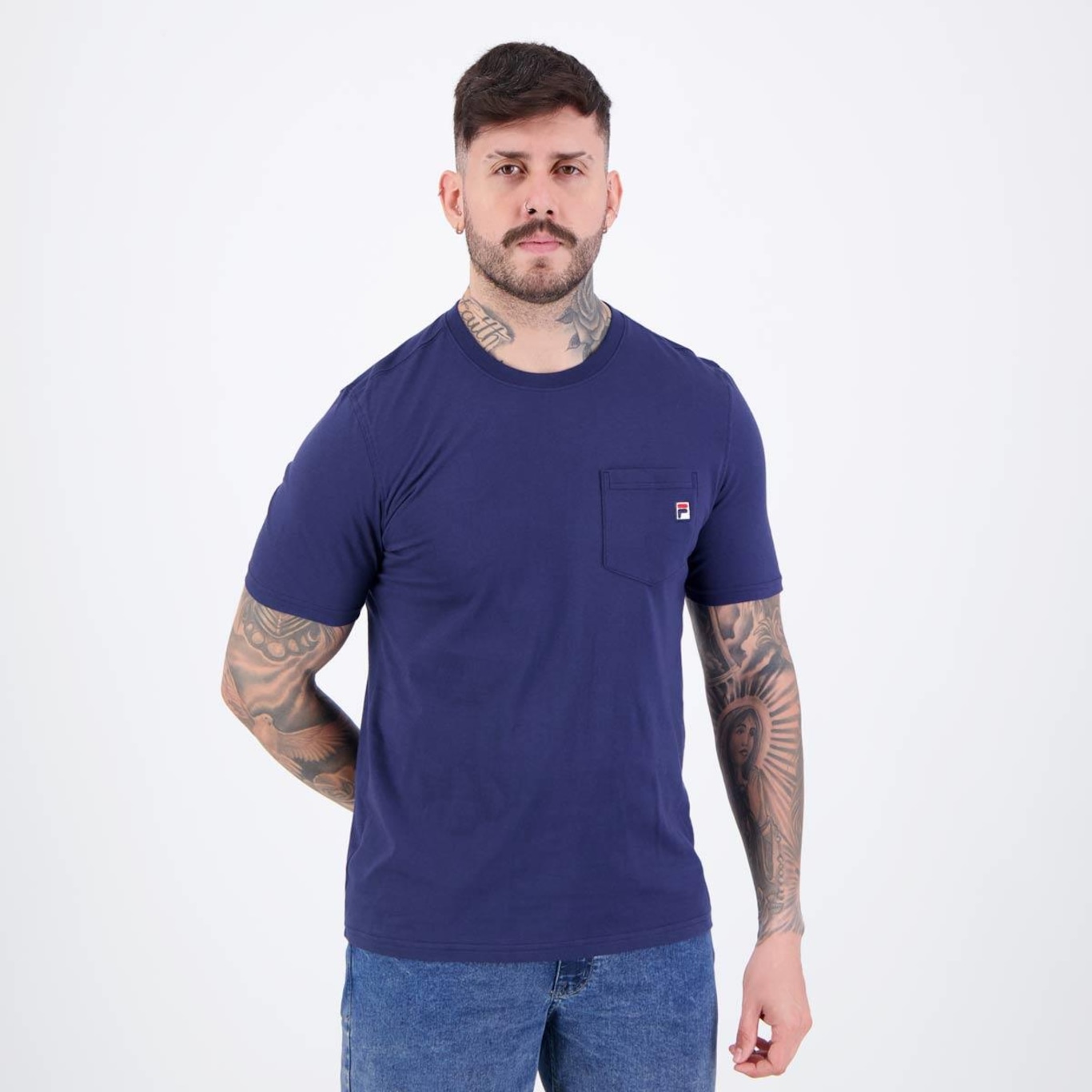 Camiseta Fila Basic Pocket - Masculina - Foto 2