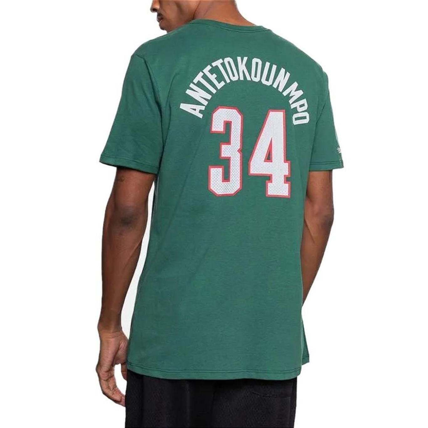 Camiseta Mitchell & Ness Milwaukee Bucks Giannis Antetokounm - Masculina - Foto 2