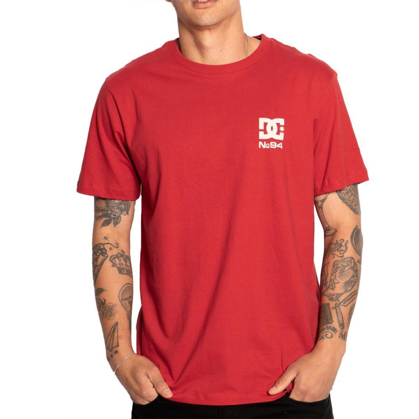 Camiseta Dc Shoes Back Stripe - Masculina - Foto 1