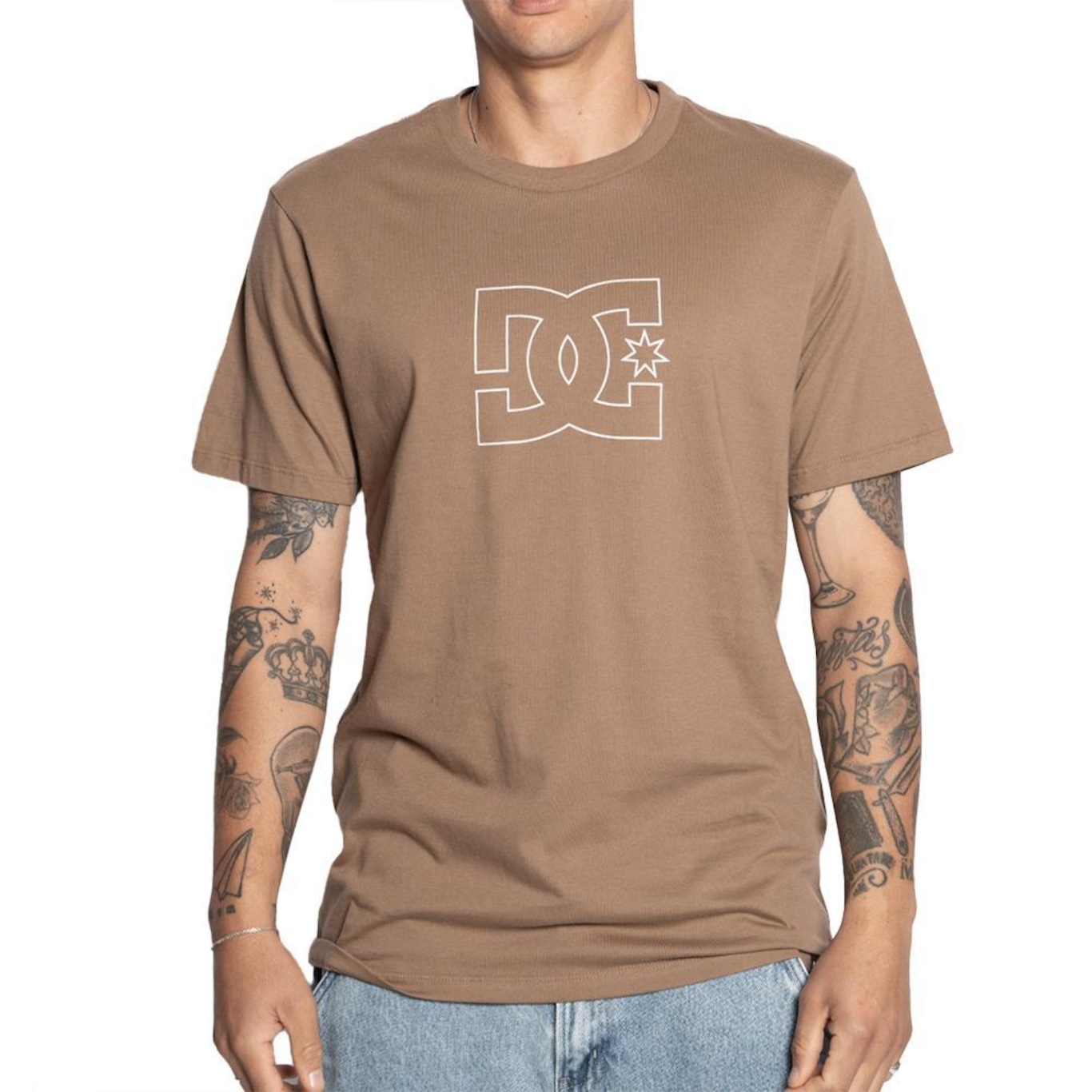 Camiseta Dc Shoes Dc Outline Star - Masculina - Foto 1