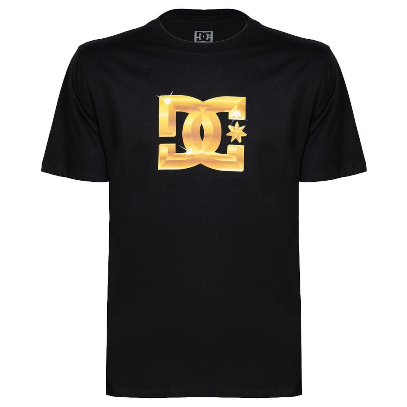 Camiseta Dc Shoes Dc Star Chrome Gold -  Masculina - Foto 3