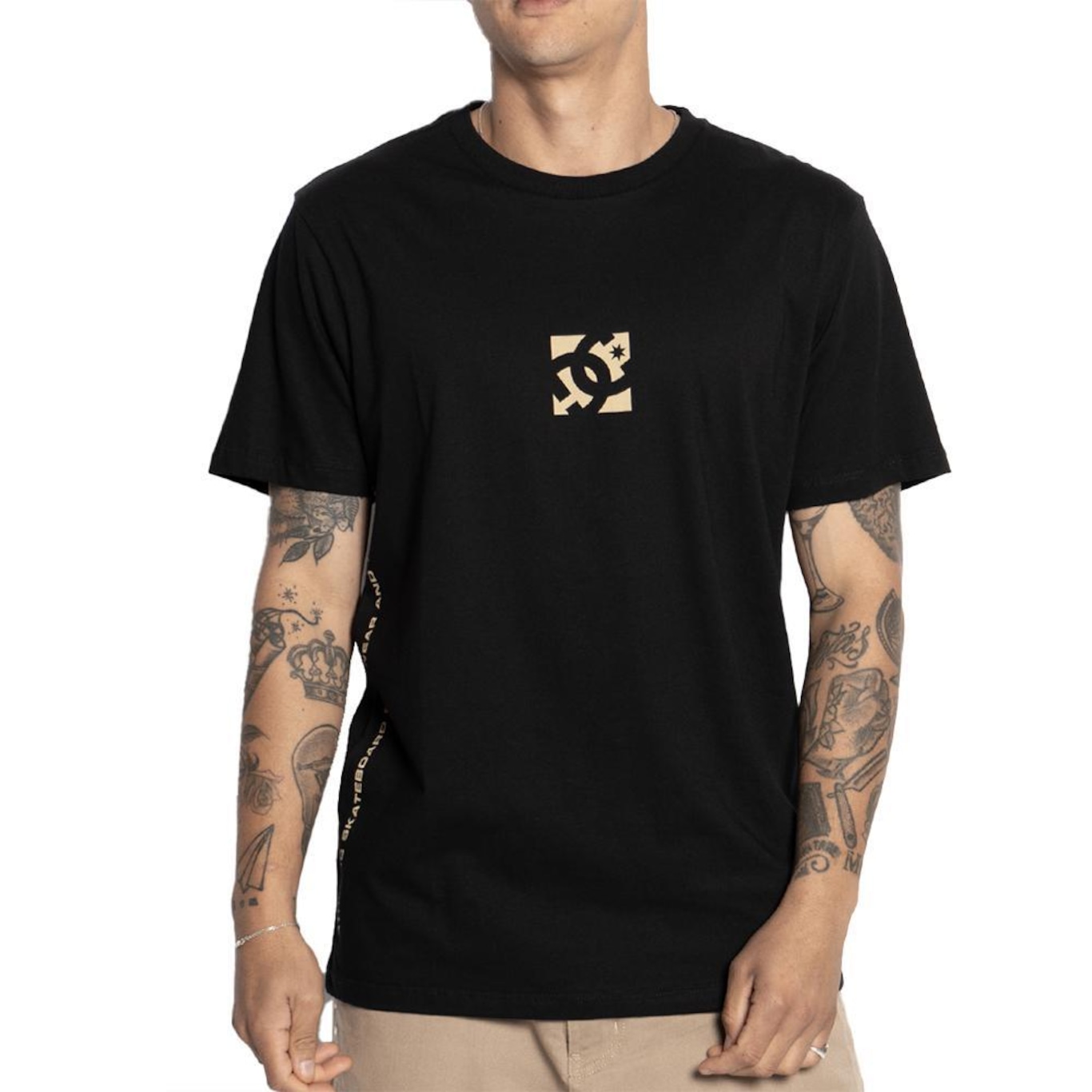 Camiseta Dc Shoes Side By Side - Masculina - Foto 1