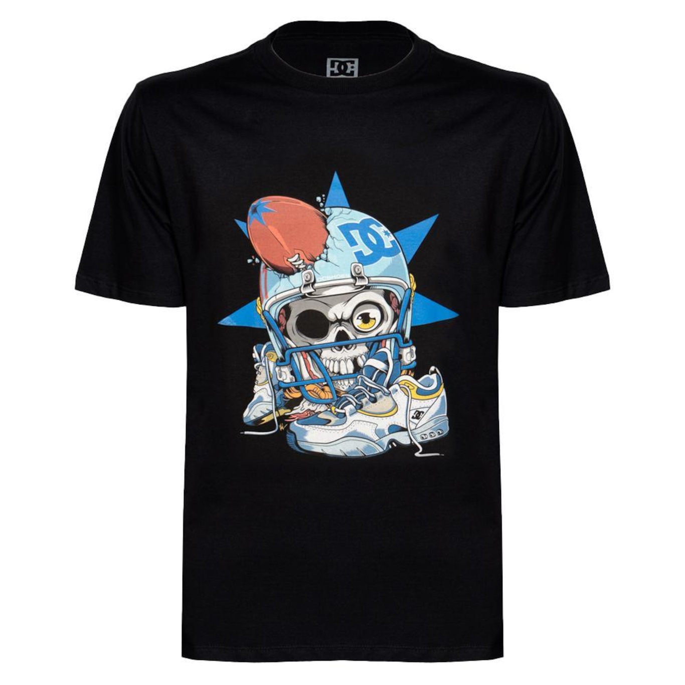 Camiseta Dc Shoes Smashing Helmet - Masculina - Foto 3