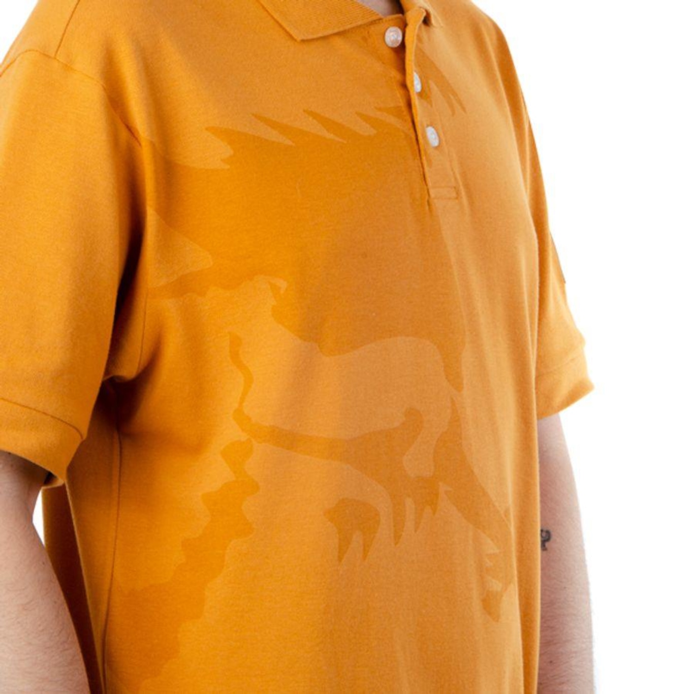 Camiseta Oakley Polo Masculina Iconic Gold - Masculina - Foto 4