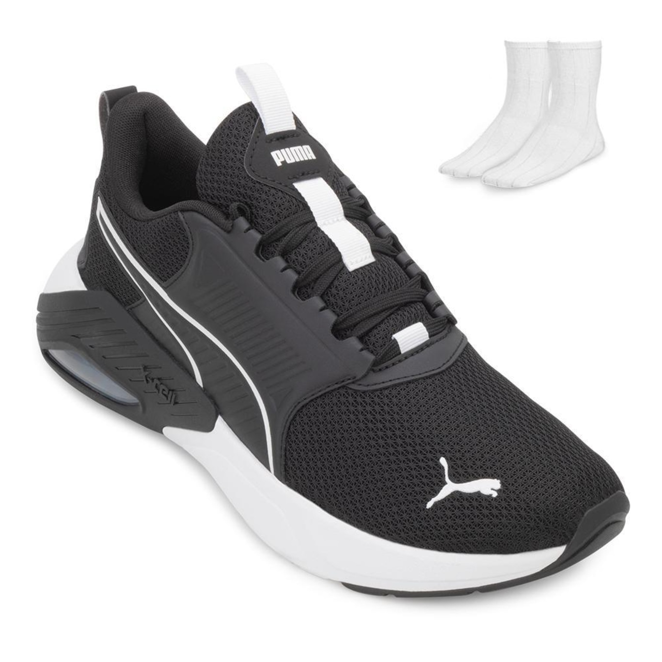 Tênis Puma Running X-Cell Nova + Par de Meia - Masculino - Foto 1