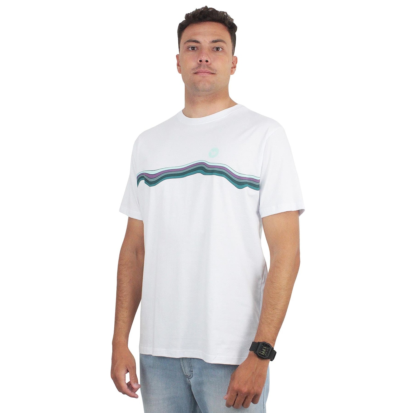 Camiseta Hang Loose Liquify White - Masculina - Foto 1