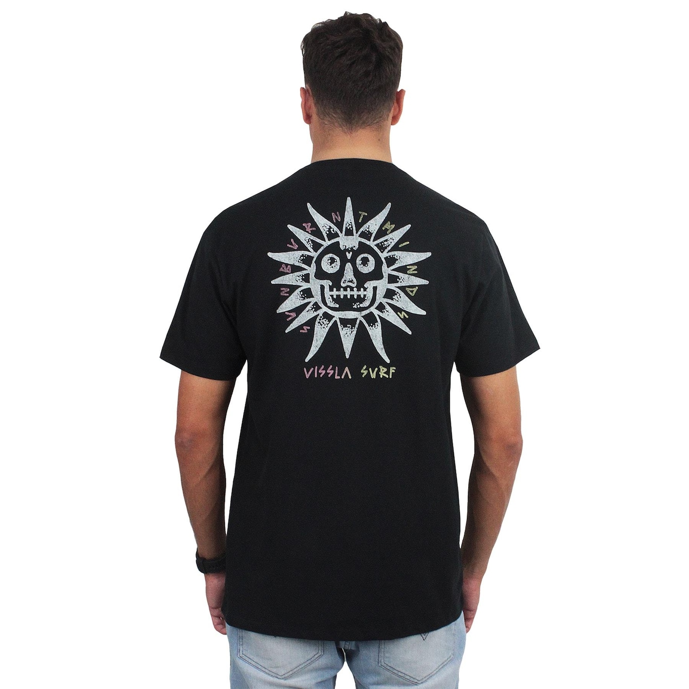 Camiseta Vissla Burnt Up Black - Masculino - Foto 2