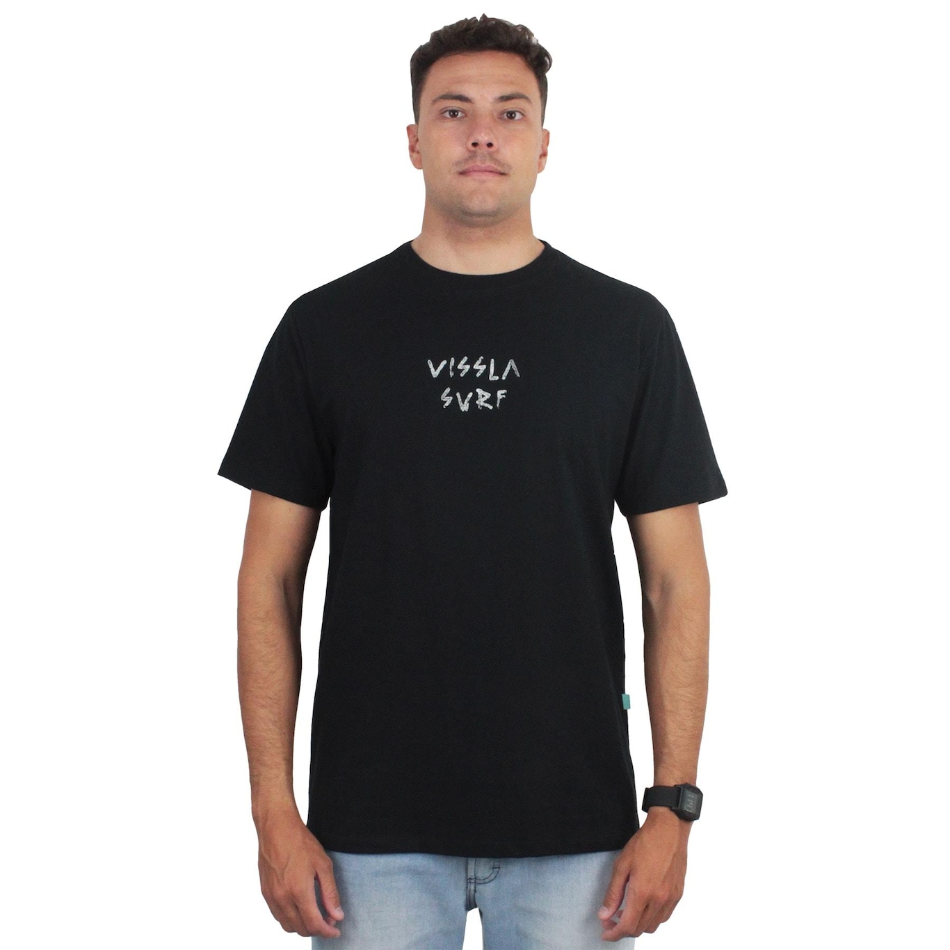 Camiseta Vissla Burnt Up Black - Masculino - Foto 3