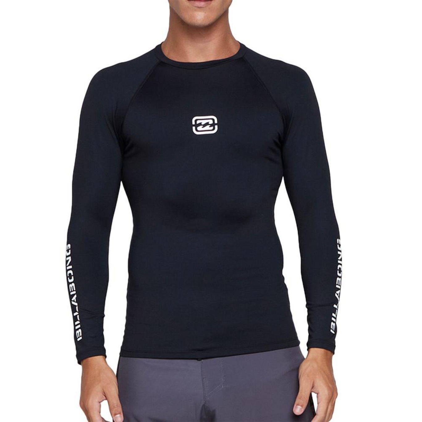 Camiseta Manga Longa Billabong Surf Bracket Wave - Masculina - Foto 1