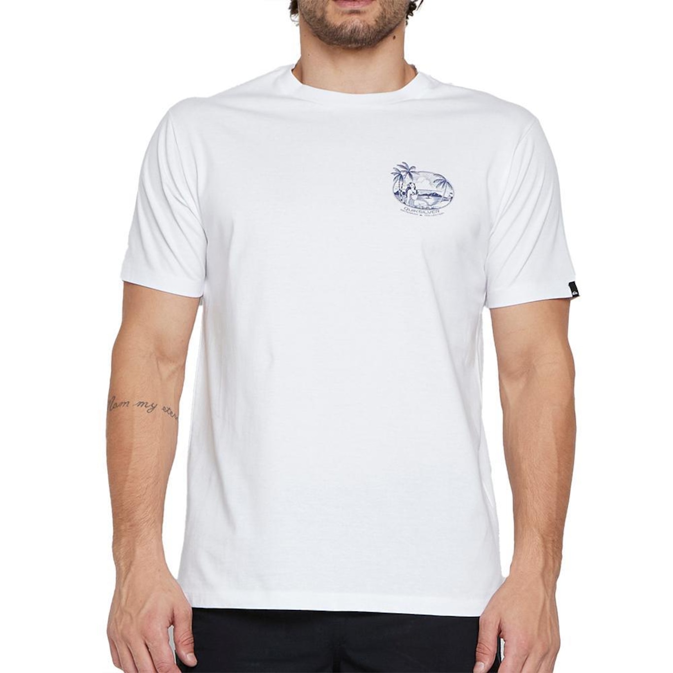 Camiseta Quiksilver Restin And Relaxing - Masculina - Foto 1