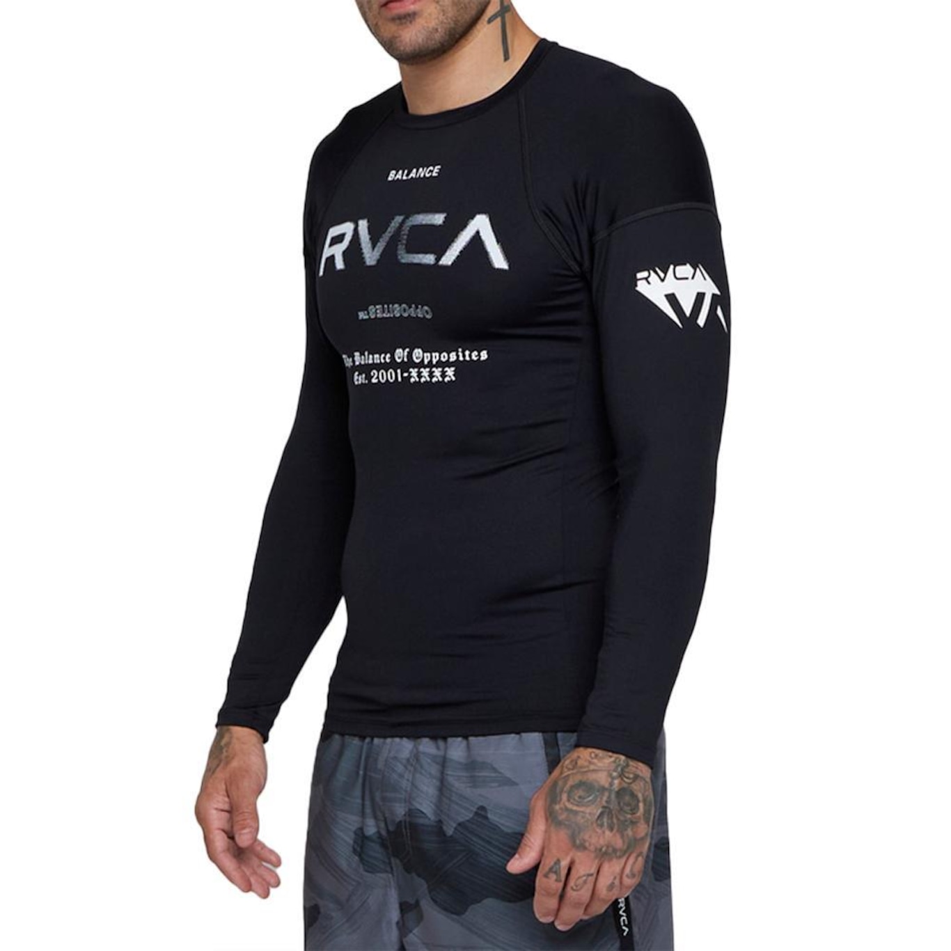 Camiseta Rvca Surf Ml All Brand - Masculina - Foto 3