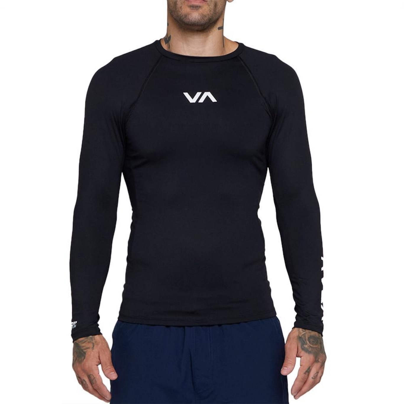 Camiseta Rvca Surf Ml Va - Masculina - Foto 1