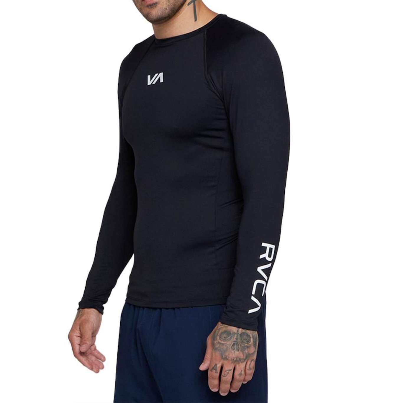 Camiseta Rvca Surf Ml Va - Masculina - Foto 4