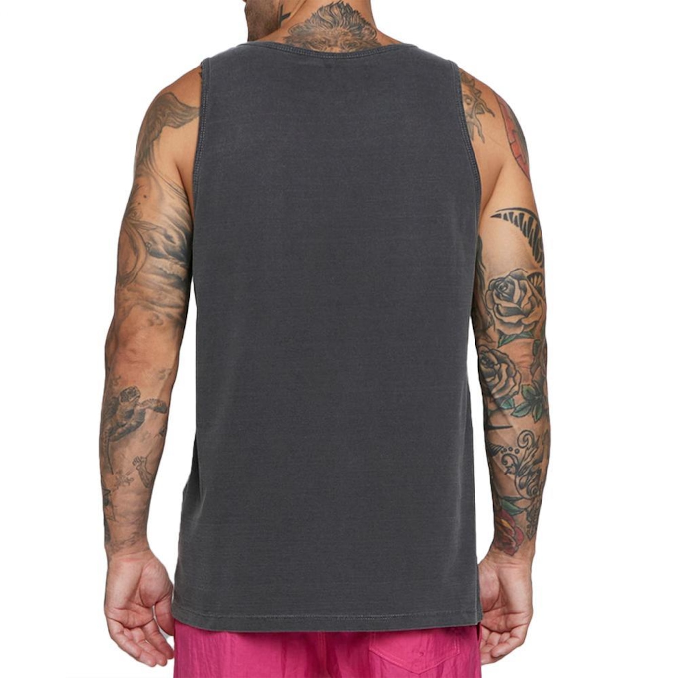 Camiseta Regata RVCA Big Stone Sl Masculina - Foto 2