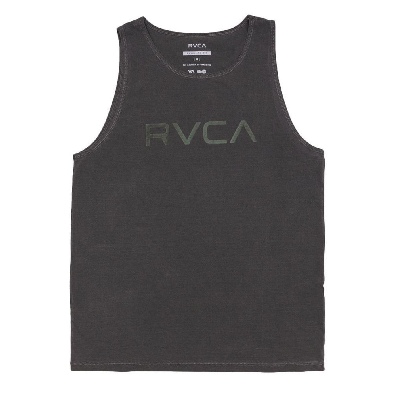 Camiseta Regata RVCA Big Stone Sl Masculina - Foto 3