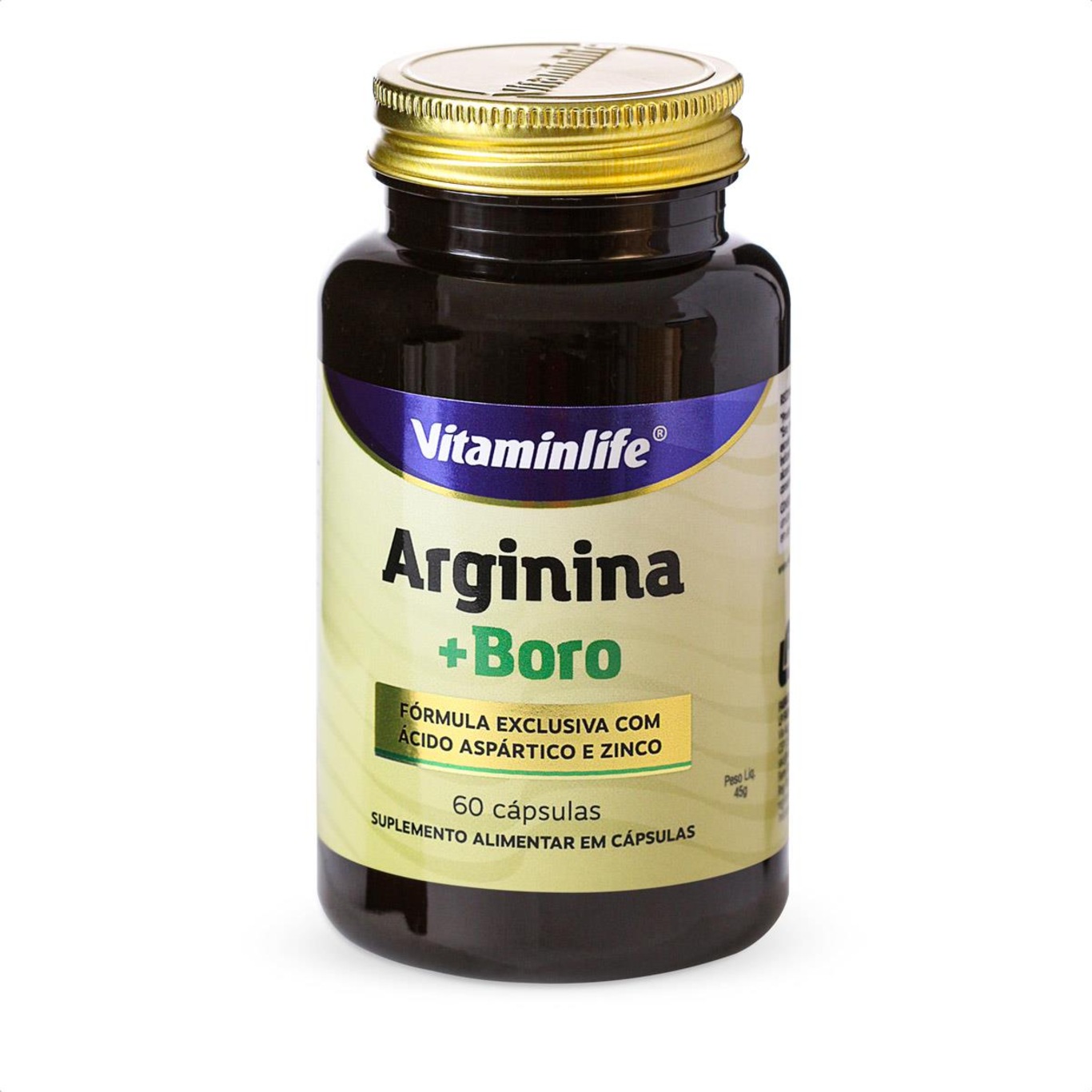 Suplemento Vitamínico Vitaminlife Arginina + Boro - 60 Cápsulas - Foto 1