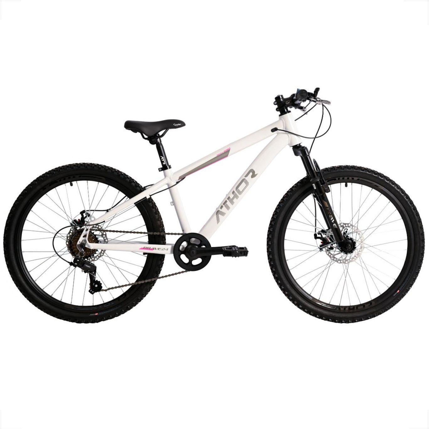 Bicicleta Athor Aro 24 Brave Series Aluminio Shimano 7Vel. - Infantil - Foto 1