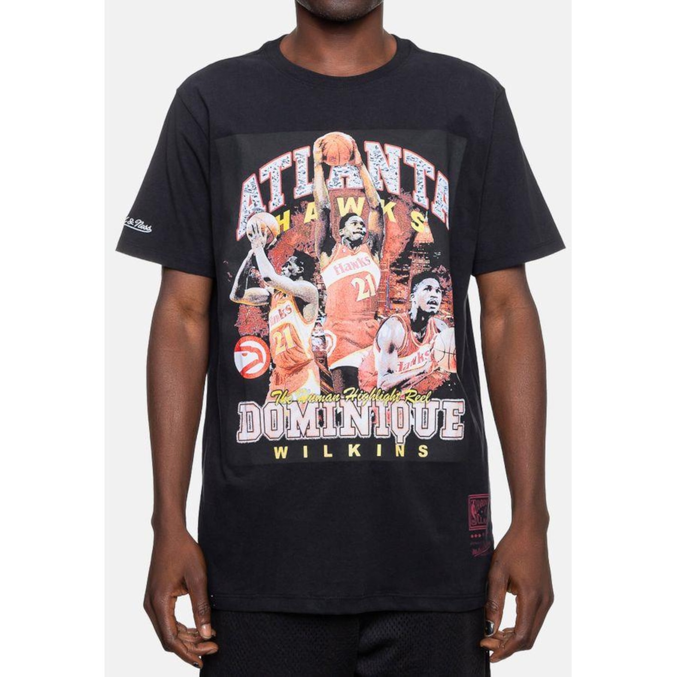 Camiseta Mitchell & Ness Dominique Wilkins Atlanta Hawks - Masculina - Foto 3