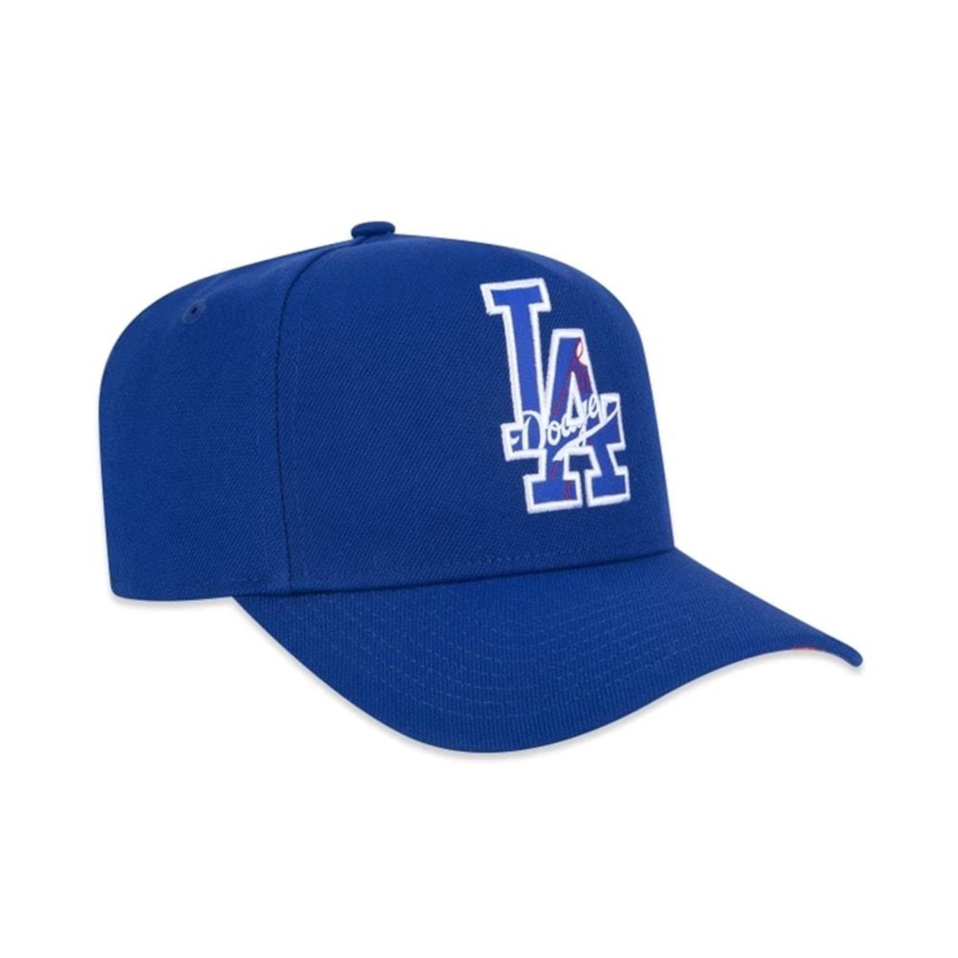 Boné Aba Curva New Era 9Forty A-Frame Mlb Los Angeles Dodgers World Of Logos - Snapback - Adulto - Foto 2