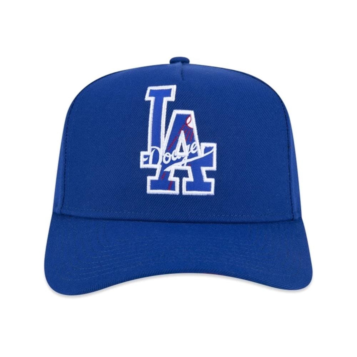 Boné Aba Curva New Era 9Forty A-Frame Mlb Los Angeles Dodgers World Of Logos - Snapback - Adulto - Foto 3