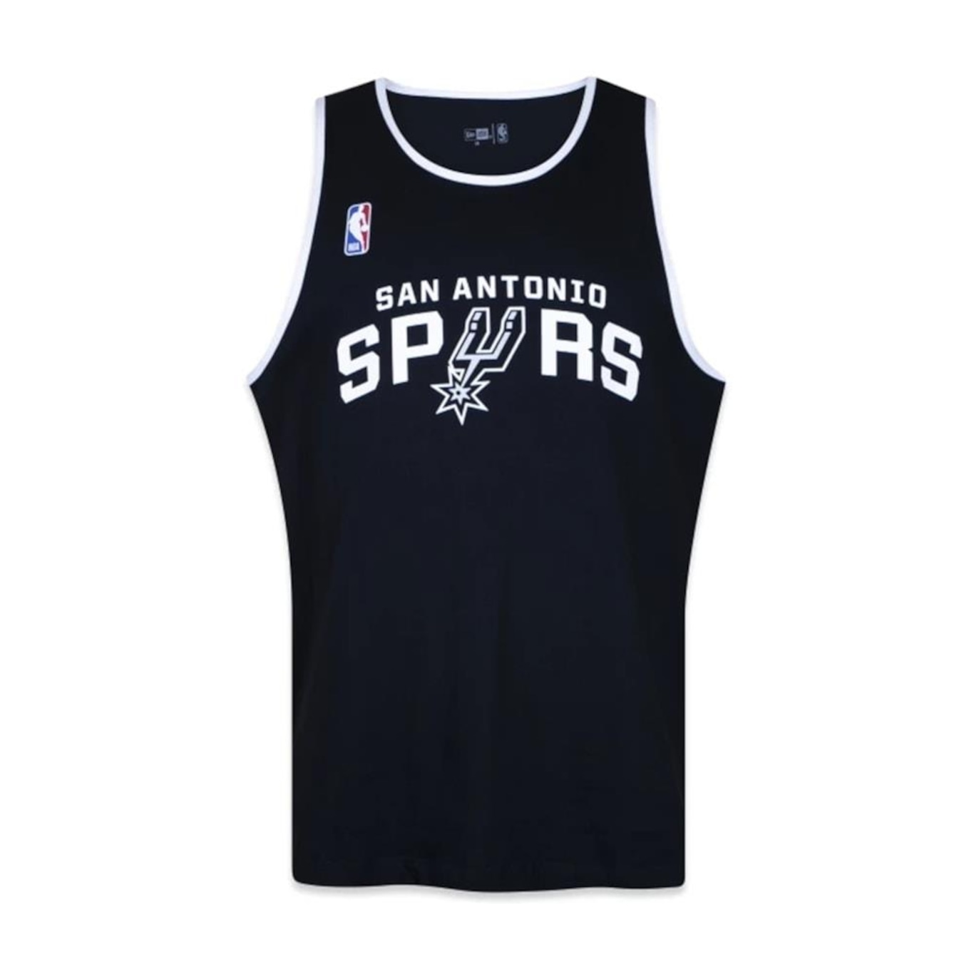 Camiseta Regata New Era Nba San Antonio Spurs Core Nba Masculina - Foto 1