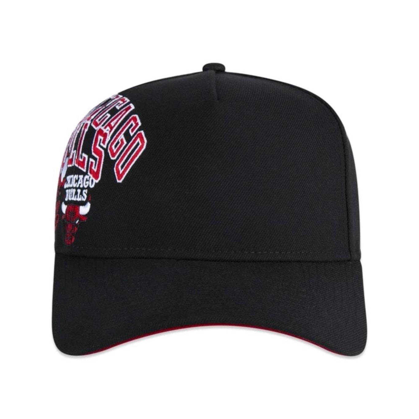 Boné Aba Curva New Era 9Forty A-Frame Nba Chicago Bulls World Of Logos - Snapback - Adulto - Foto 3