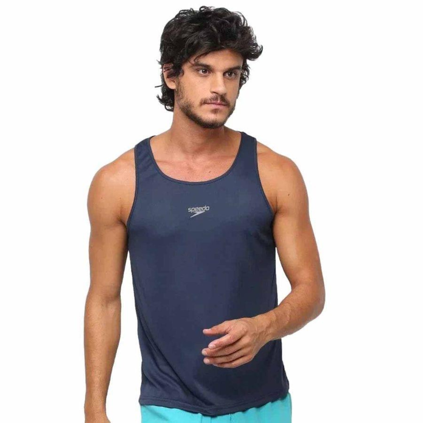 Camiseta Regata Speedo Cavada Interlock Masculina - Foto 1