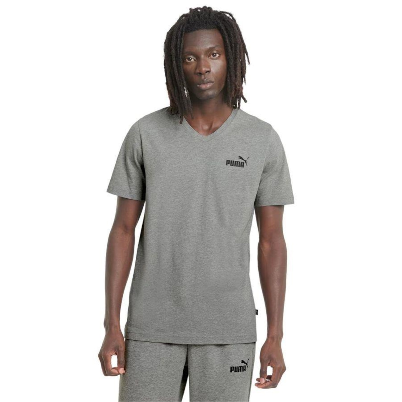 Camiseta Puma M/C Ess V Neck - Masculina - Foto 3