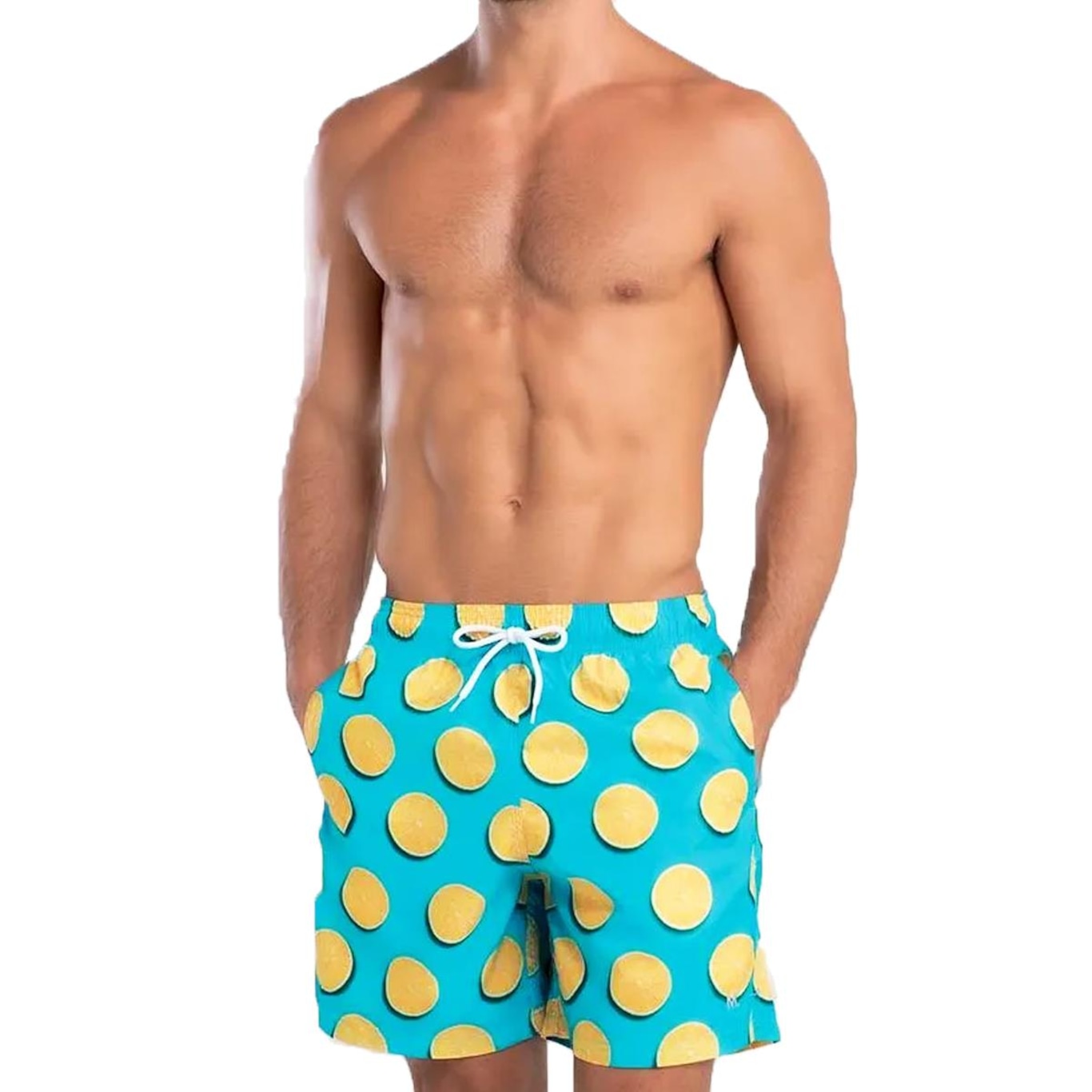 Short Água Mash Casual Tropical - Masculino - Foto 3