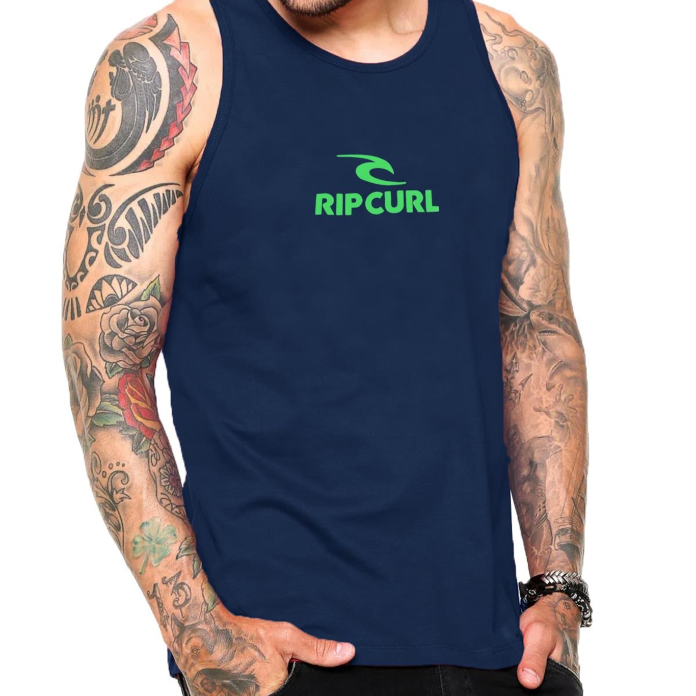 Camiseta Regata Rip Curl Icon Washed - Masculina - Foto 3