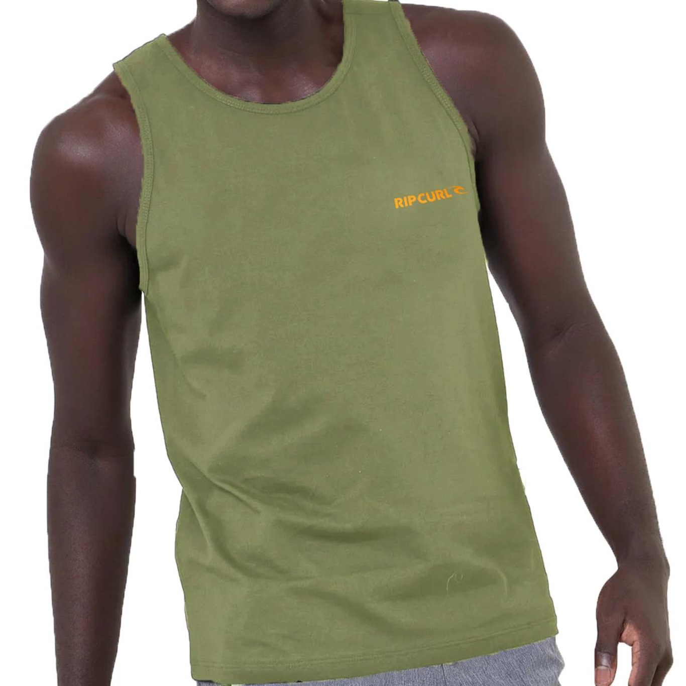 Camiseta Regata Rip Curl Brand Icon Sand Dune - Foto 3