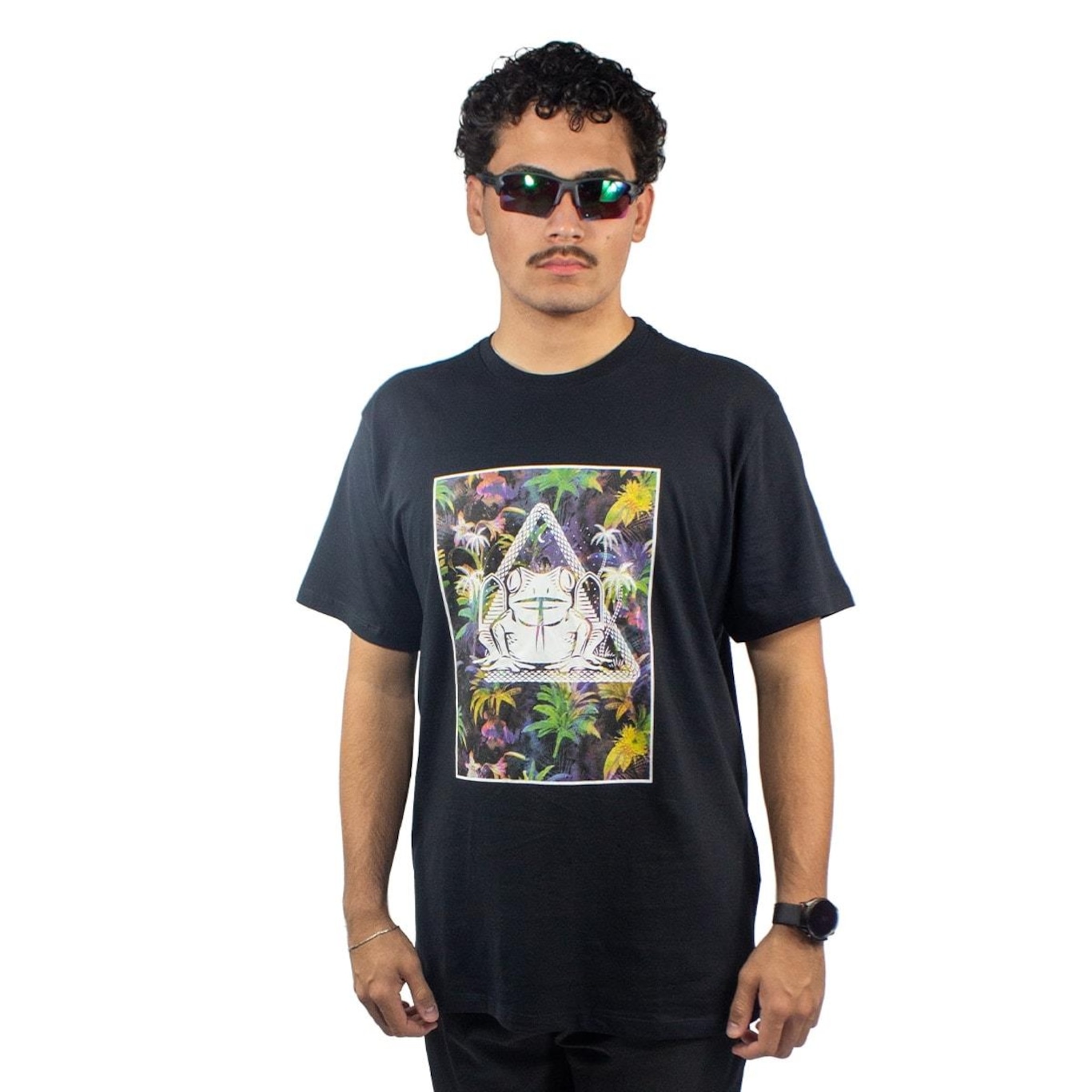 Camiseta Oakley Psy Frog Print Tee - Masculina - Foto 1