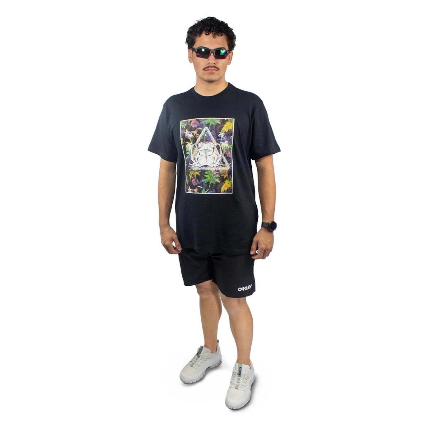 Camiseta Oakley Psy Frog Print Tee - Masculina - Foto 5