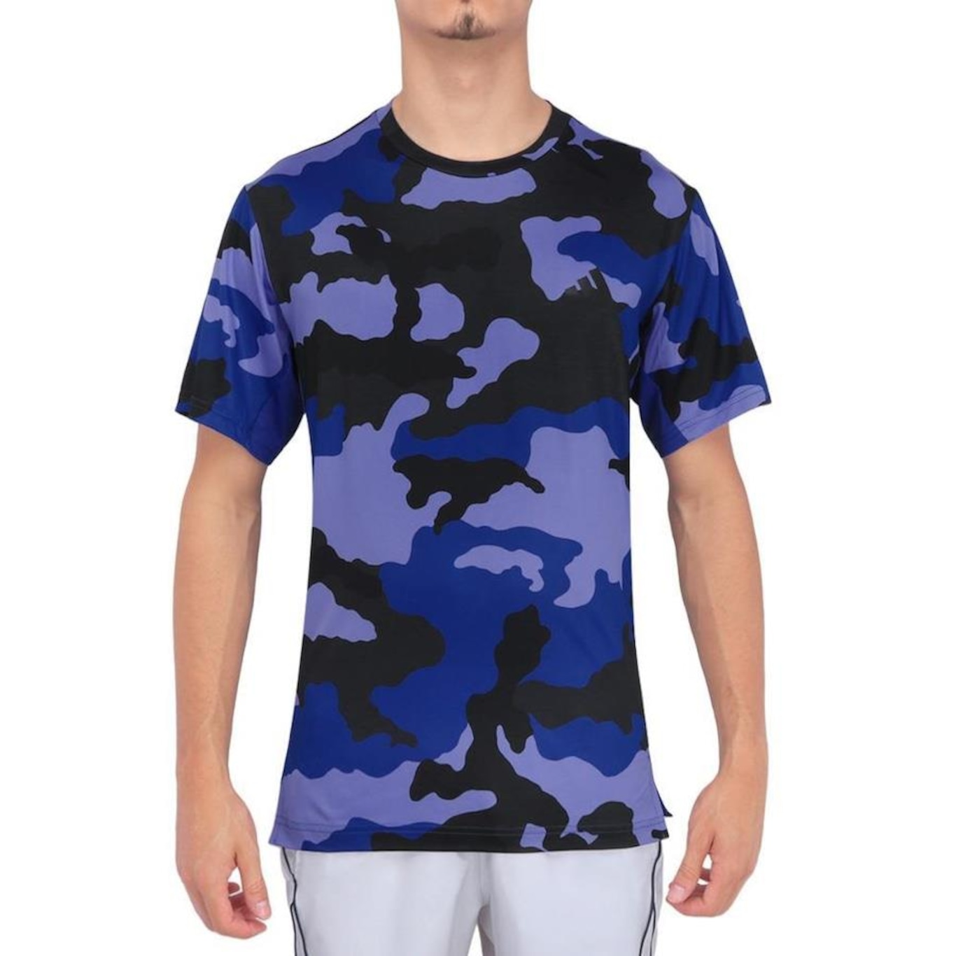 Camiseta adidas Camo Train Essentials - Masculina - Foto 1