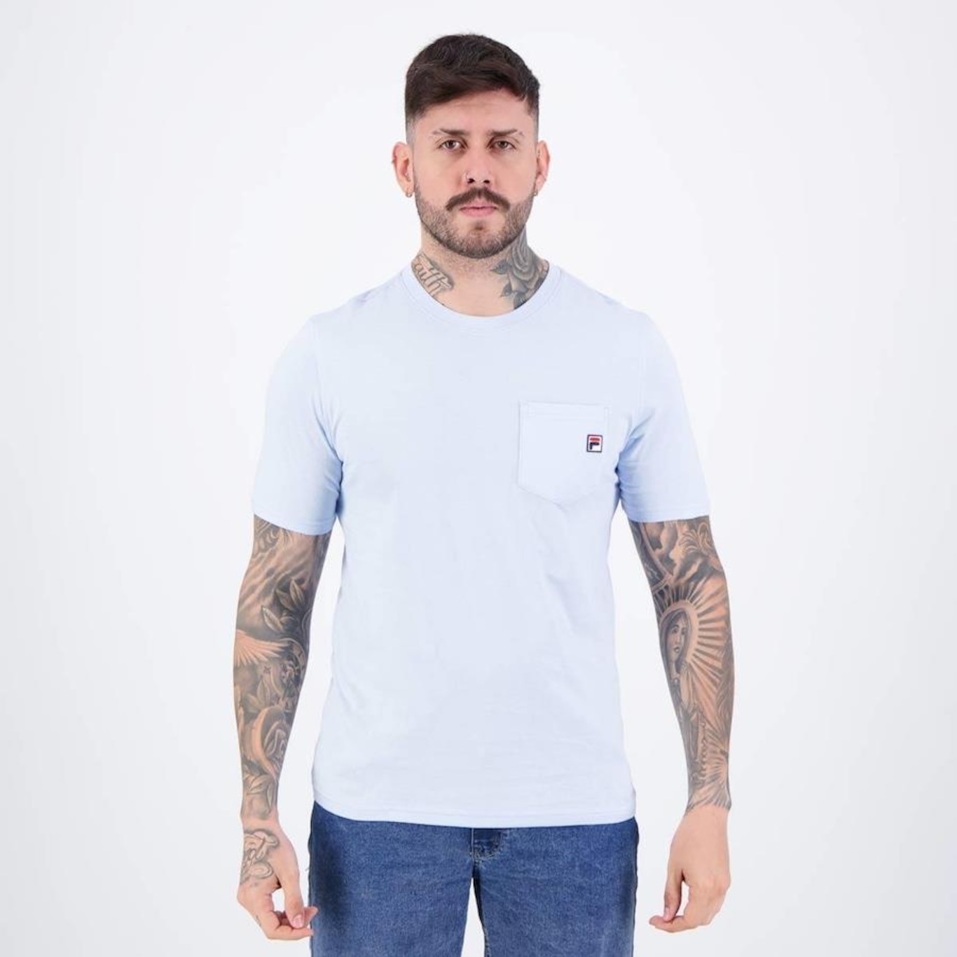 Camiseta Fila Basic Pocket - Masculina - Foto 1