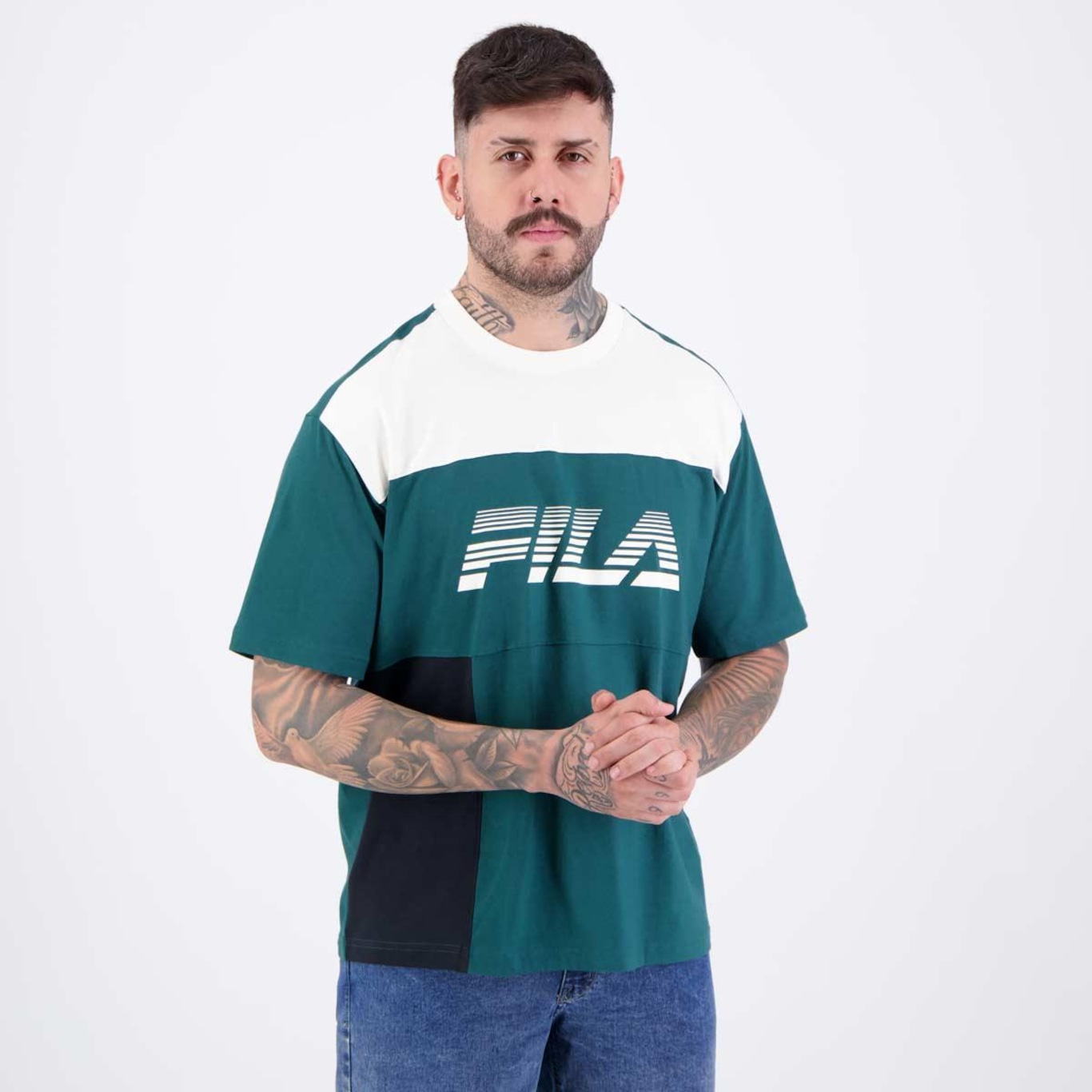 Camiseta Fila Urban Oversized - Masculina - Foto 2