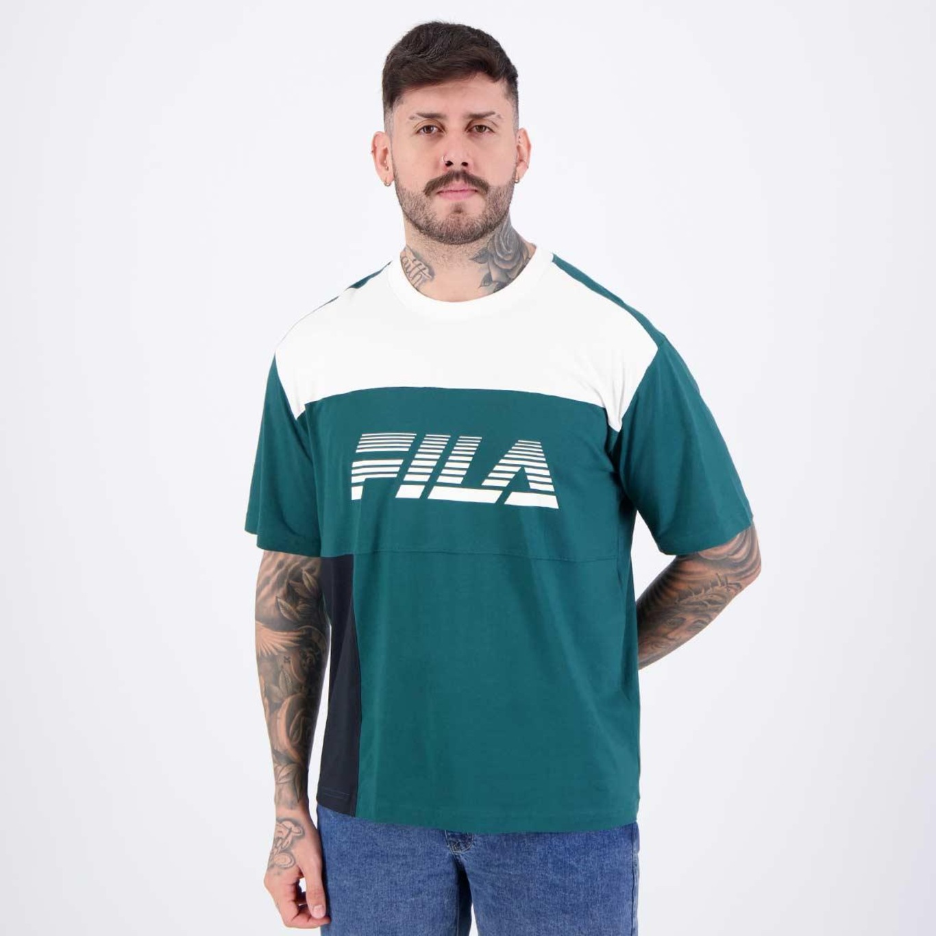 Camiseta Fila Urban Oversized - Masculina - Foto 3