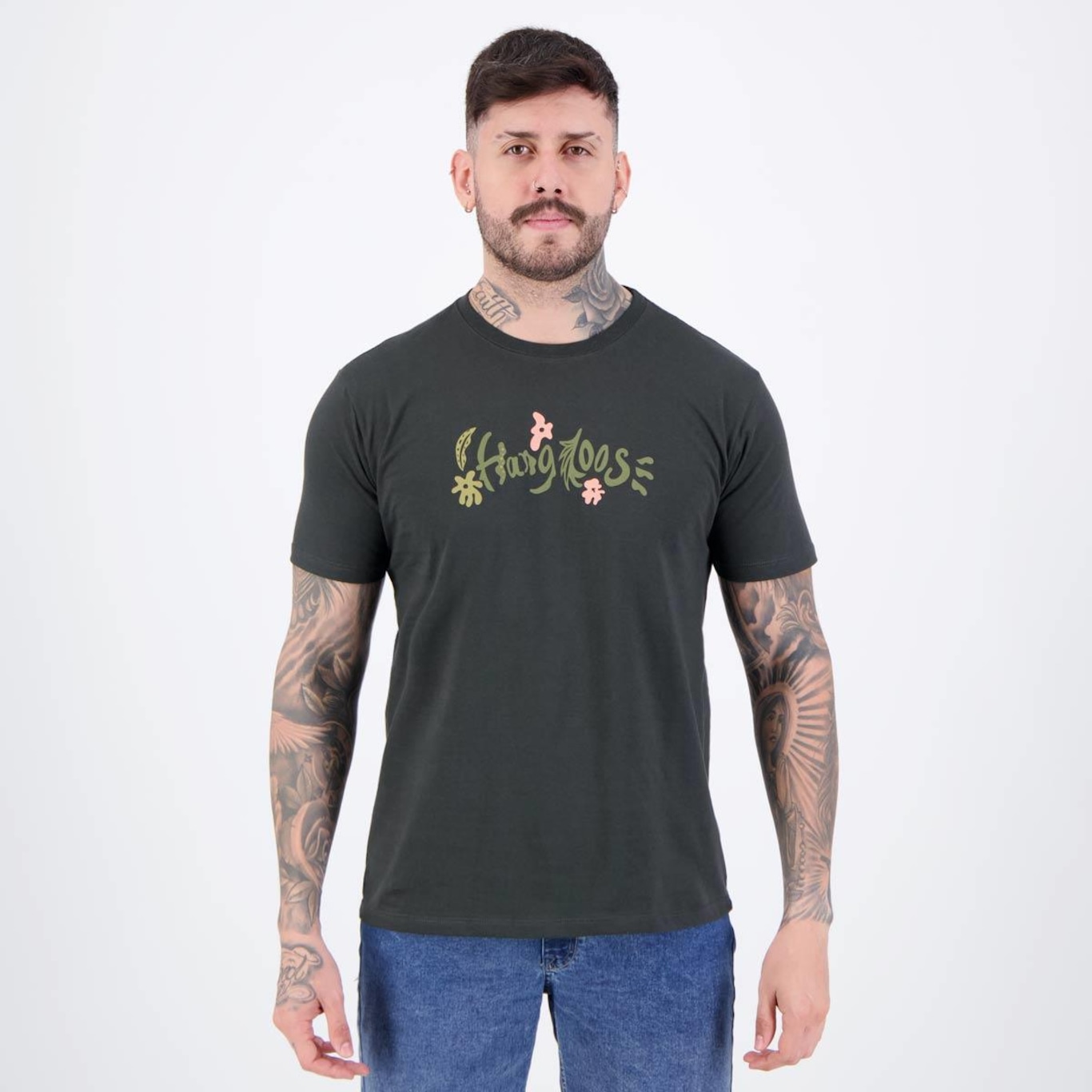 Camiseta Hang Loose Leaftypo - Masculina - Foto 1