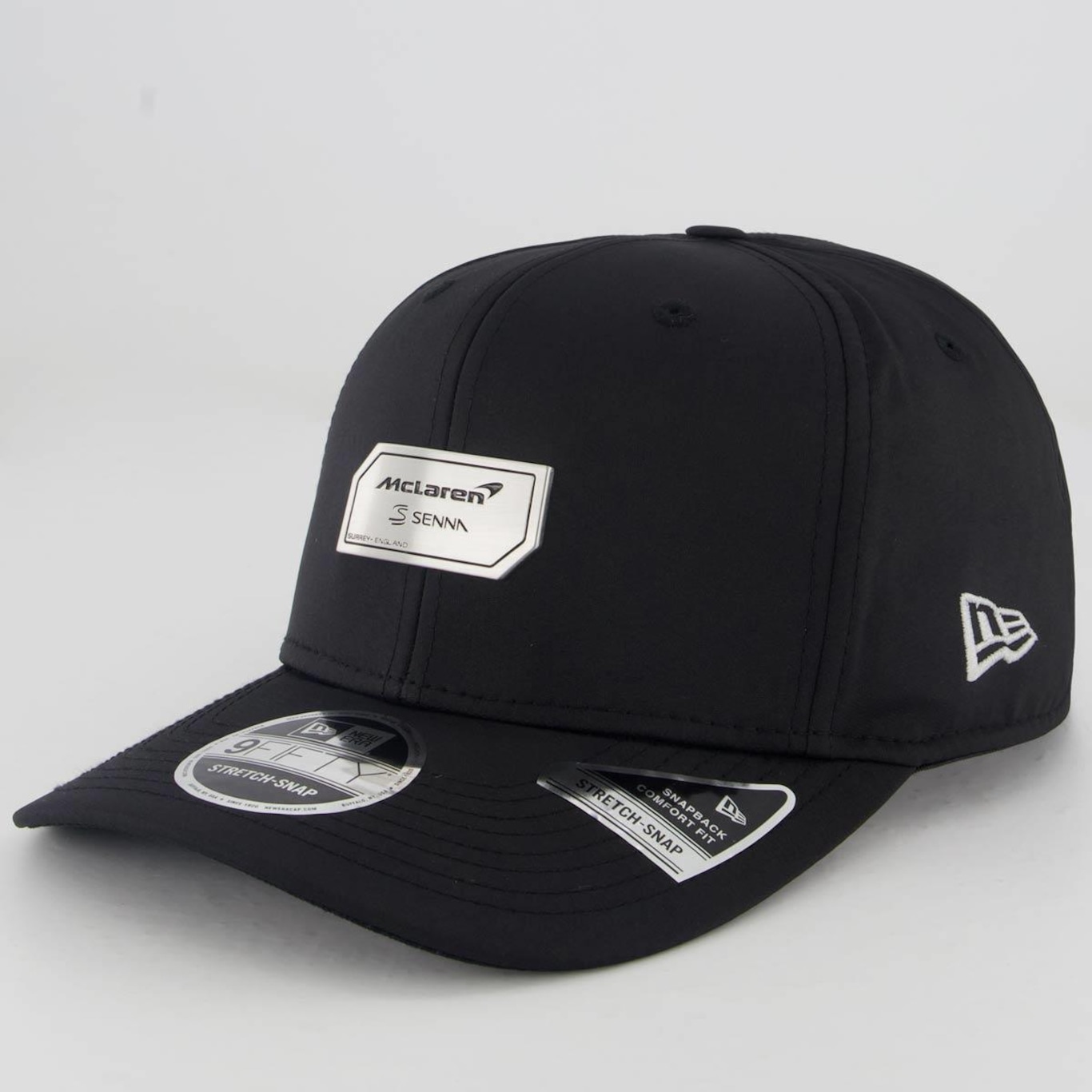 Boné Aba Curva New Era Mclaren Ayrton Senna - Snapback - Adulto - Foto 1