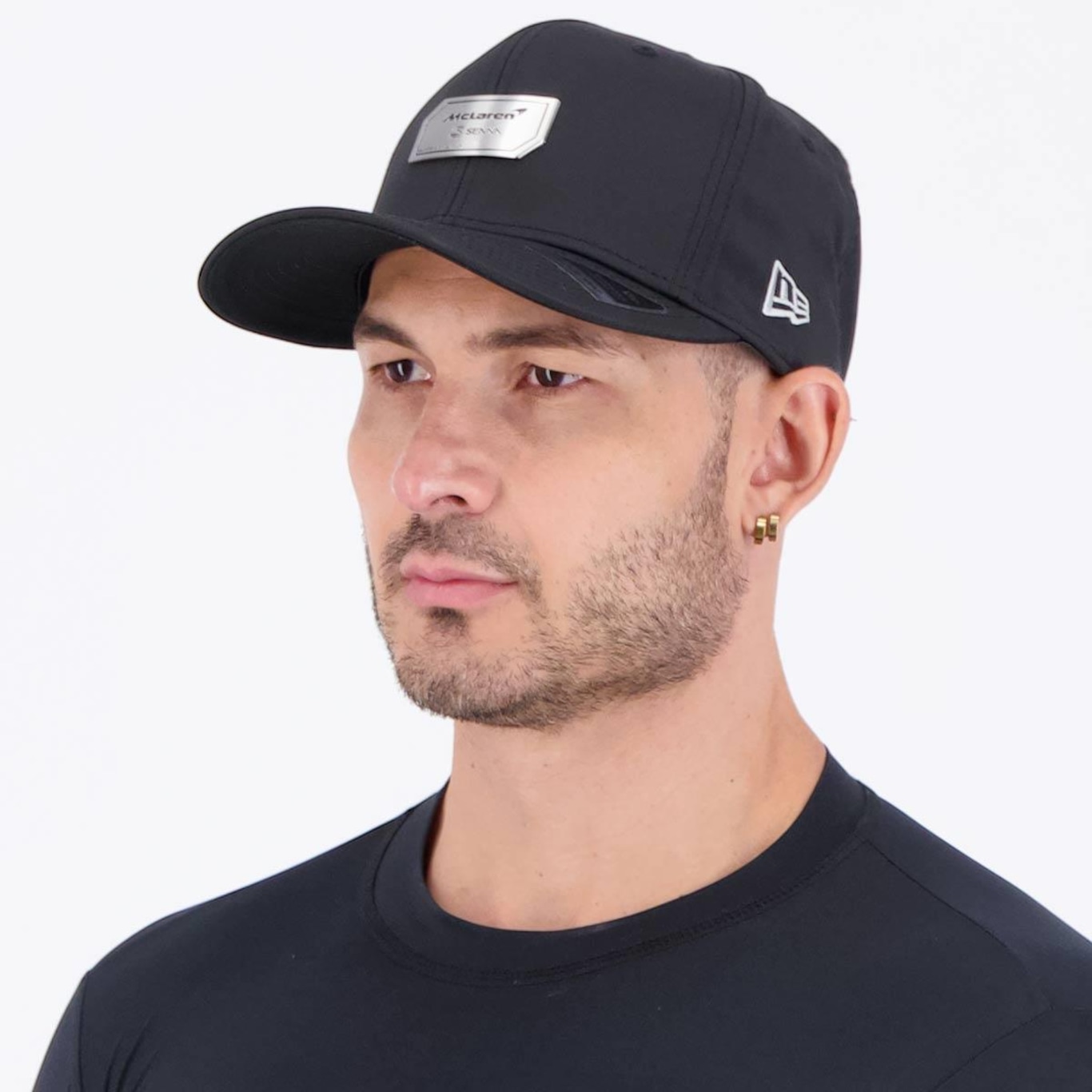 Boné Aba Curva New Era Mclaren Ayrton Senna - Snapback - Adulto - Foto 5