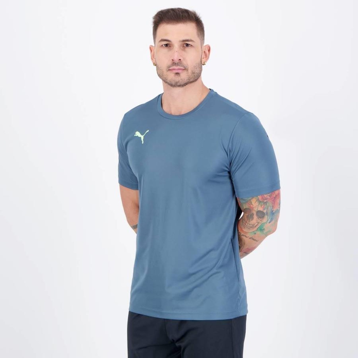 Camiseta Puma Liga Jersey Active - Masculina - Foto 3