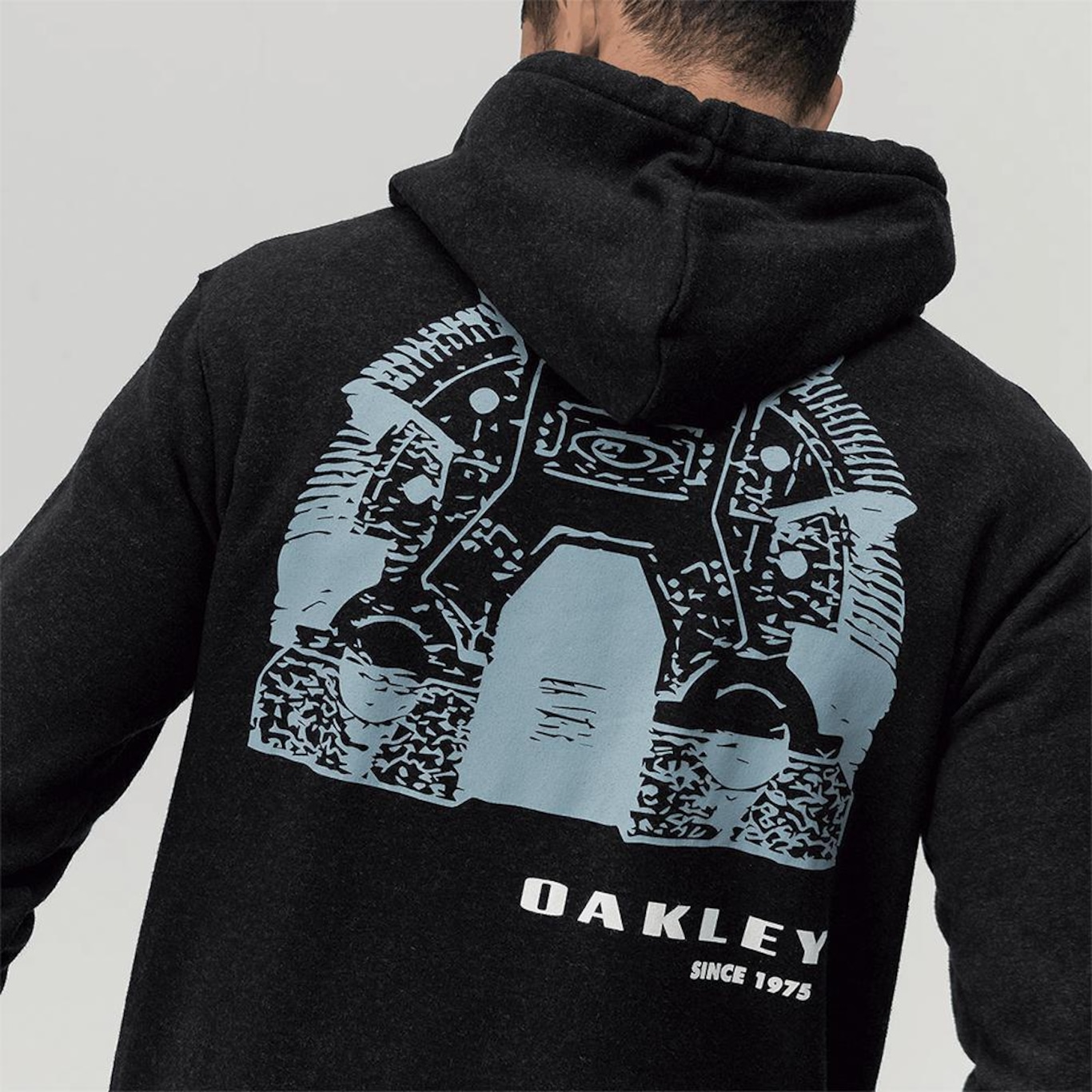 Blusão de Moletom com Capuz Oakley Bunker Hoodie Blackout - Masculino - Foto 2