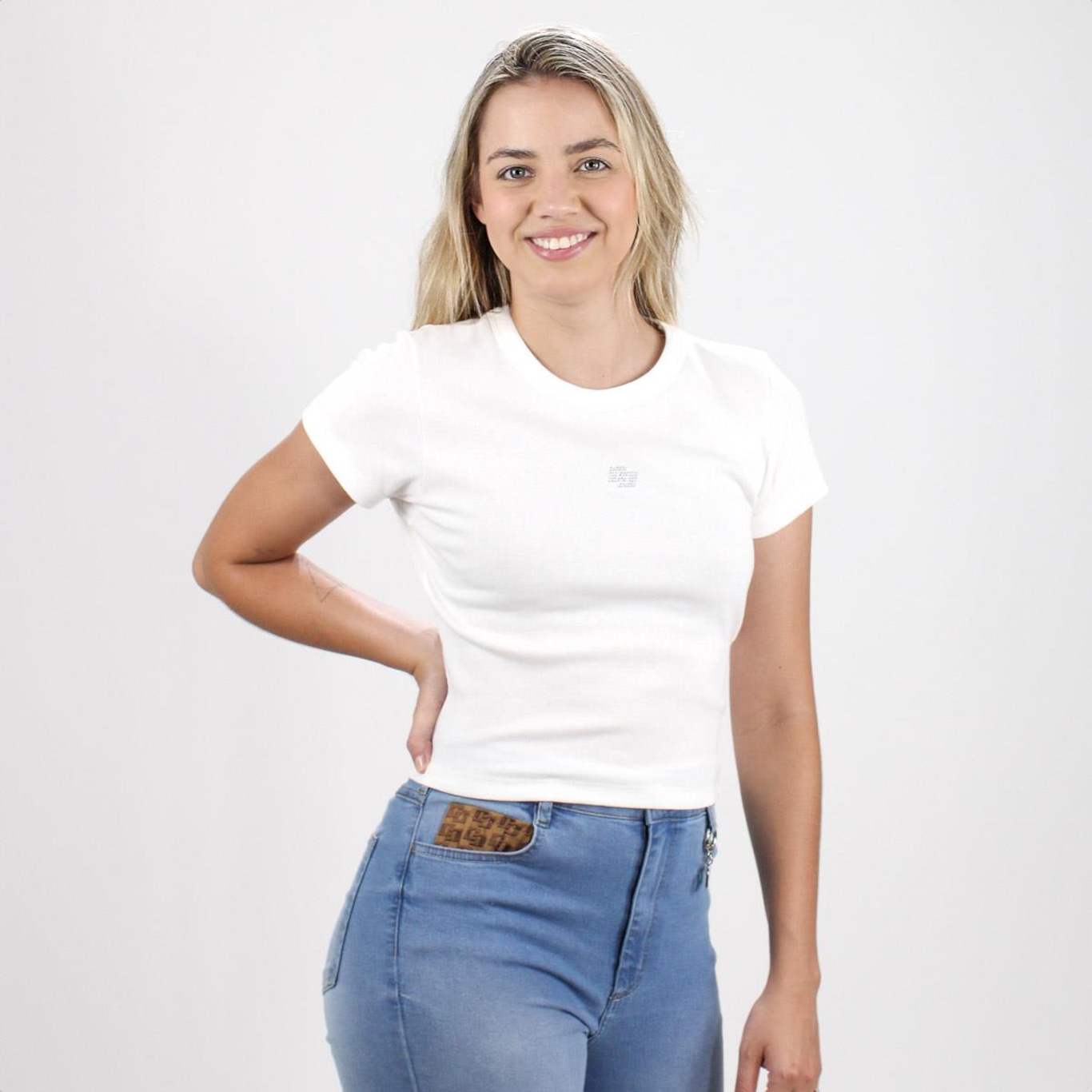 Camisa Canelada Colcci New Topaze Off White - Feminina - Foto 4