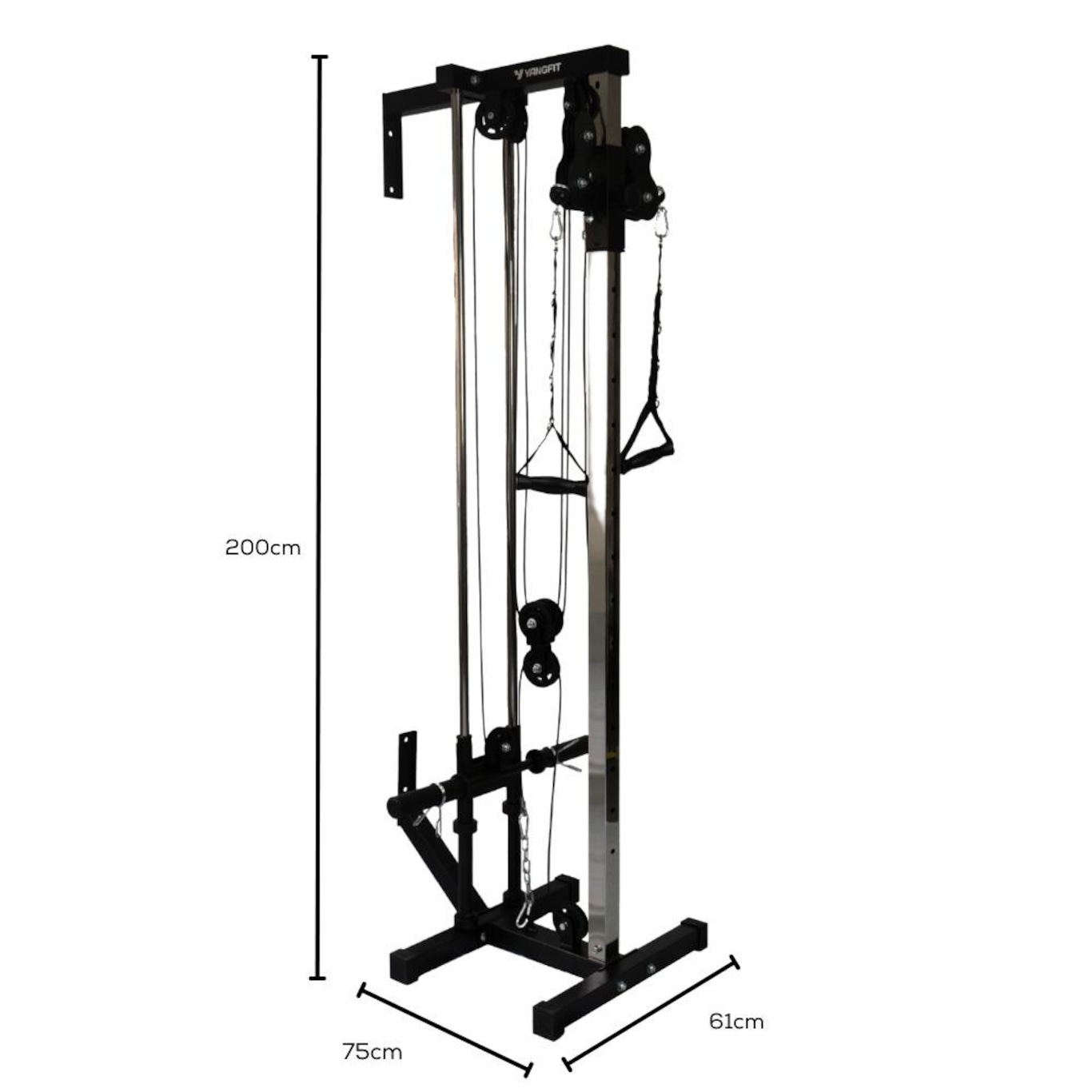 Mono Cross Over Yangfit Academia Fixo Parede com Polia Dupla - Foto 3