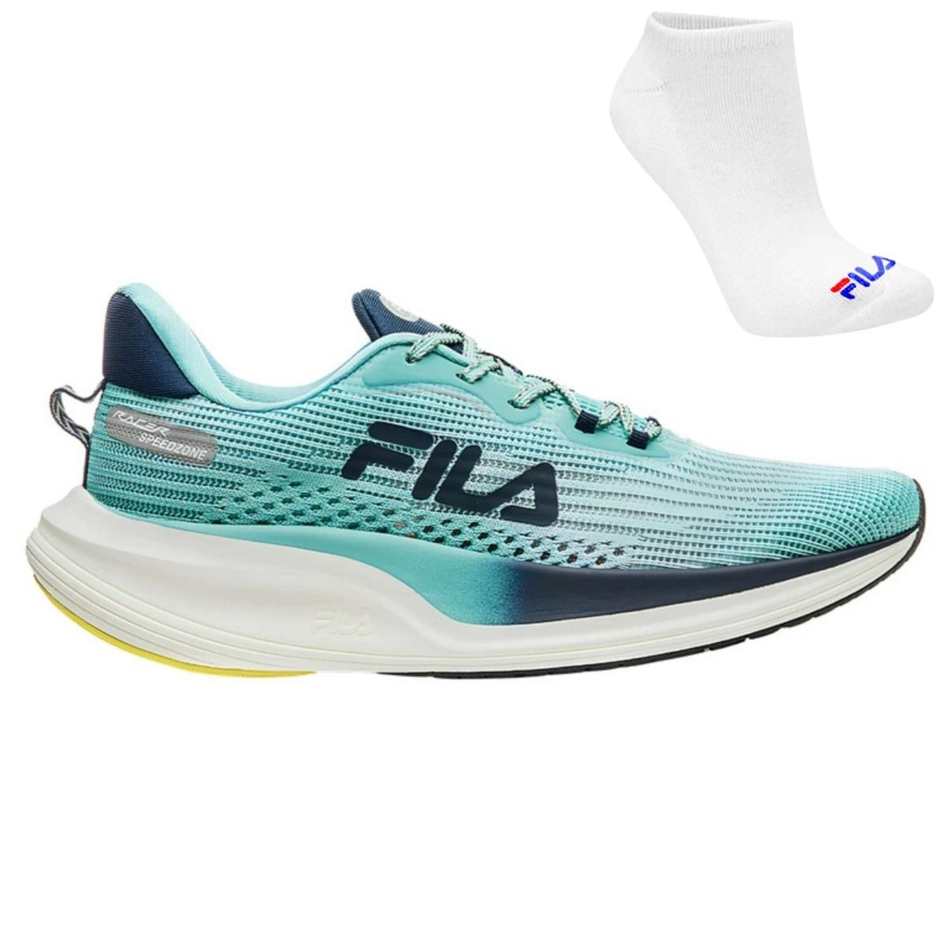 Tênis Fila Racer Speedzone + Par de Meias - Feminino - Foto 1