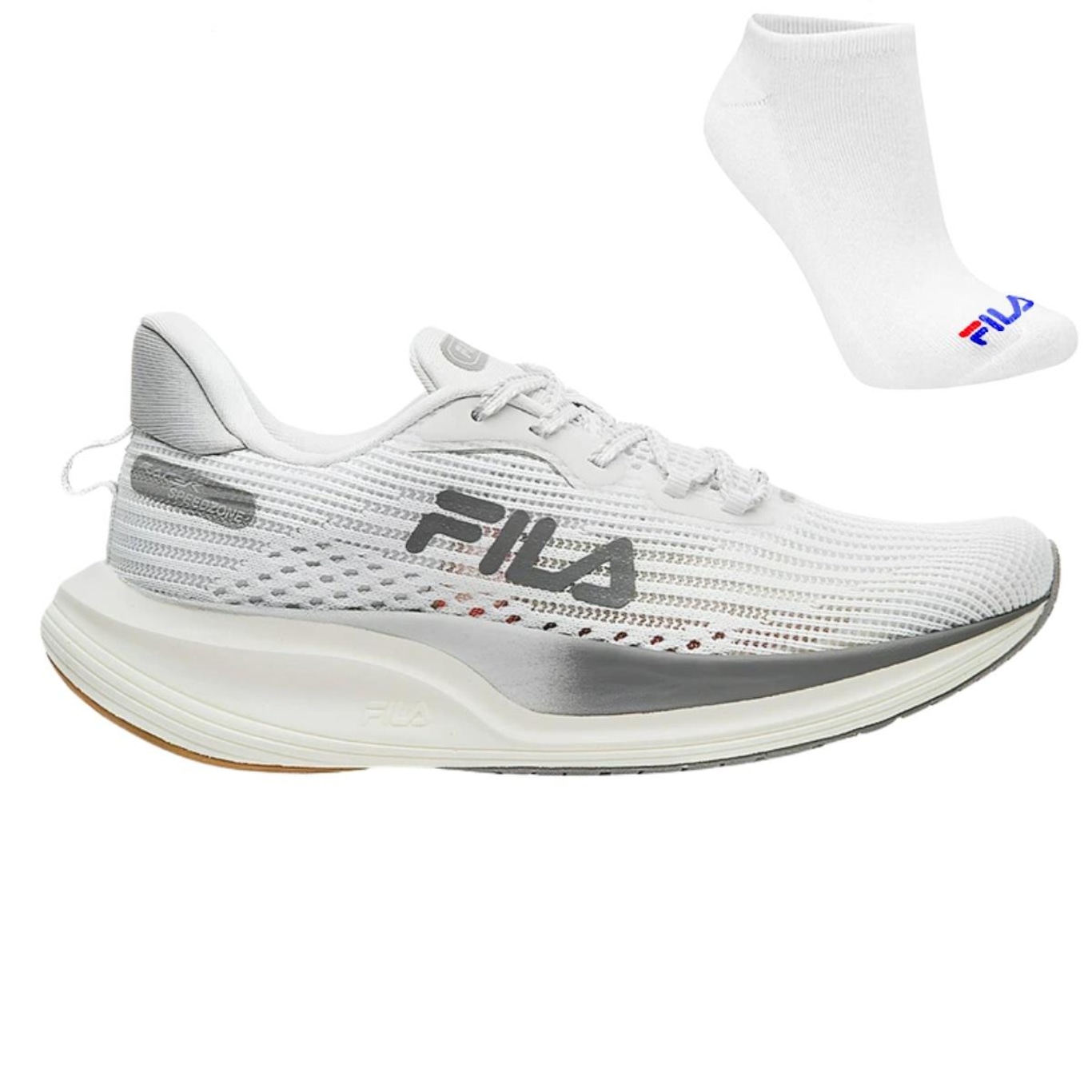 Tênis Fila Racer Speedzone + Par de Meias - Feminino - Foto 1