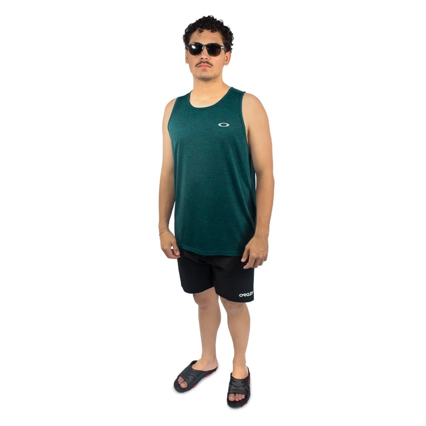 Camiseta Regata Oakley Trn Ellipse Sports Tank - Masculina - Foto 4