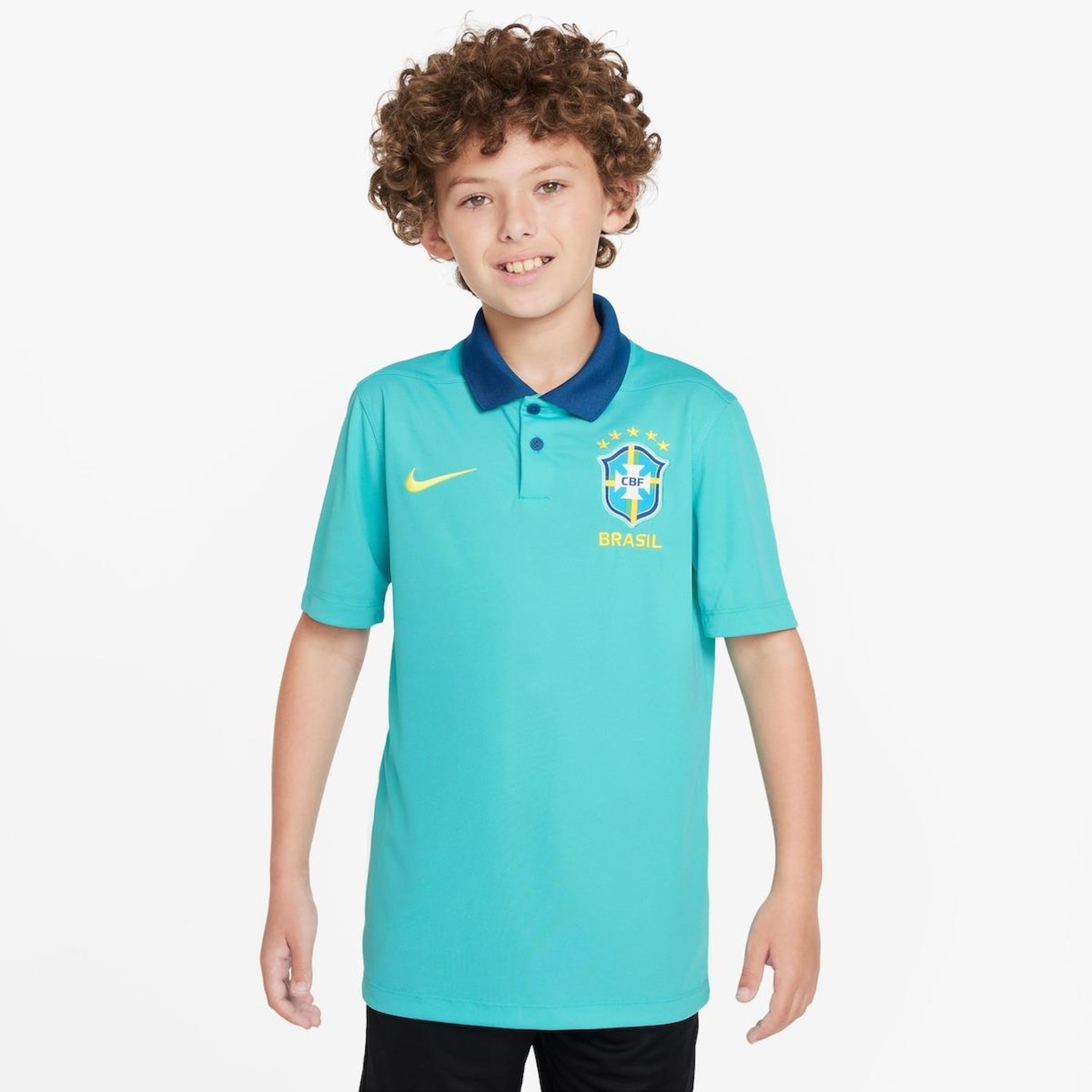 Camisa Polo Nike Brasil Victory - Infantil - Foto 1