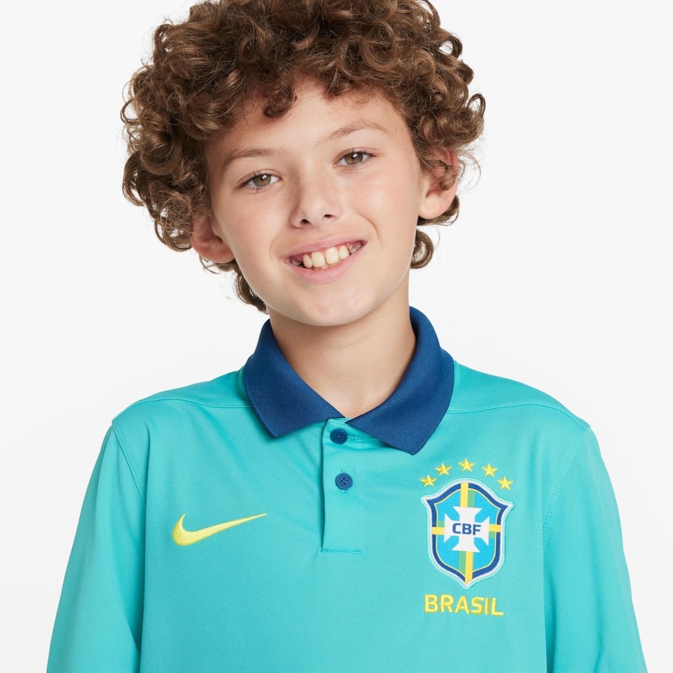 Camisa Polo Nike Brasil Victory - Infantil - Foto 3